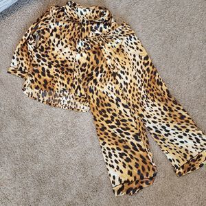 Victoria's Secret Leopard Print Pajama Set